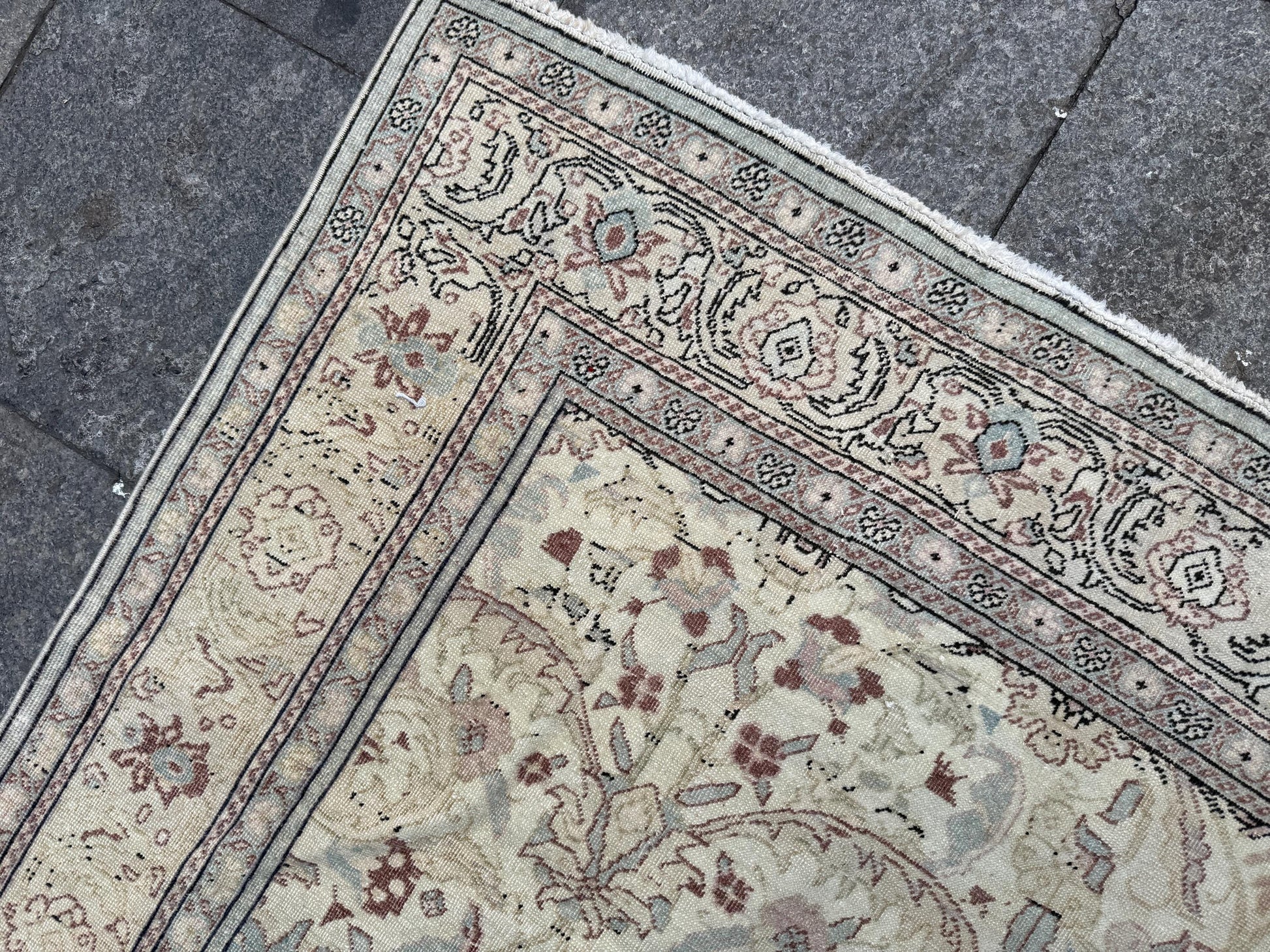 6'4"x9'5" feet Vintage Turkish Anatolian Rug,Beige Color Rug,480