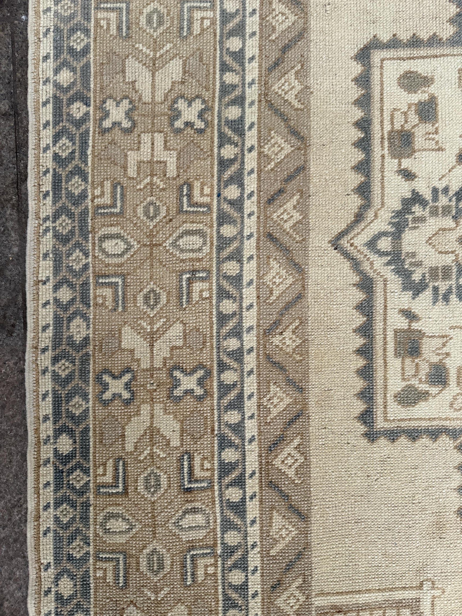 6'8"x11'6" feet Vintage Turkish Anatolian Rug,Blue Color Rug,787