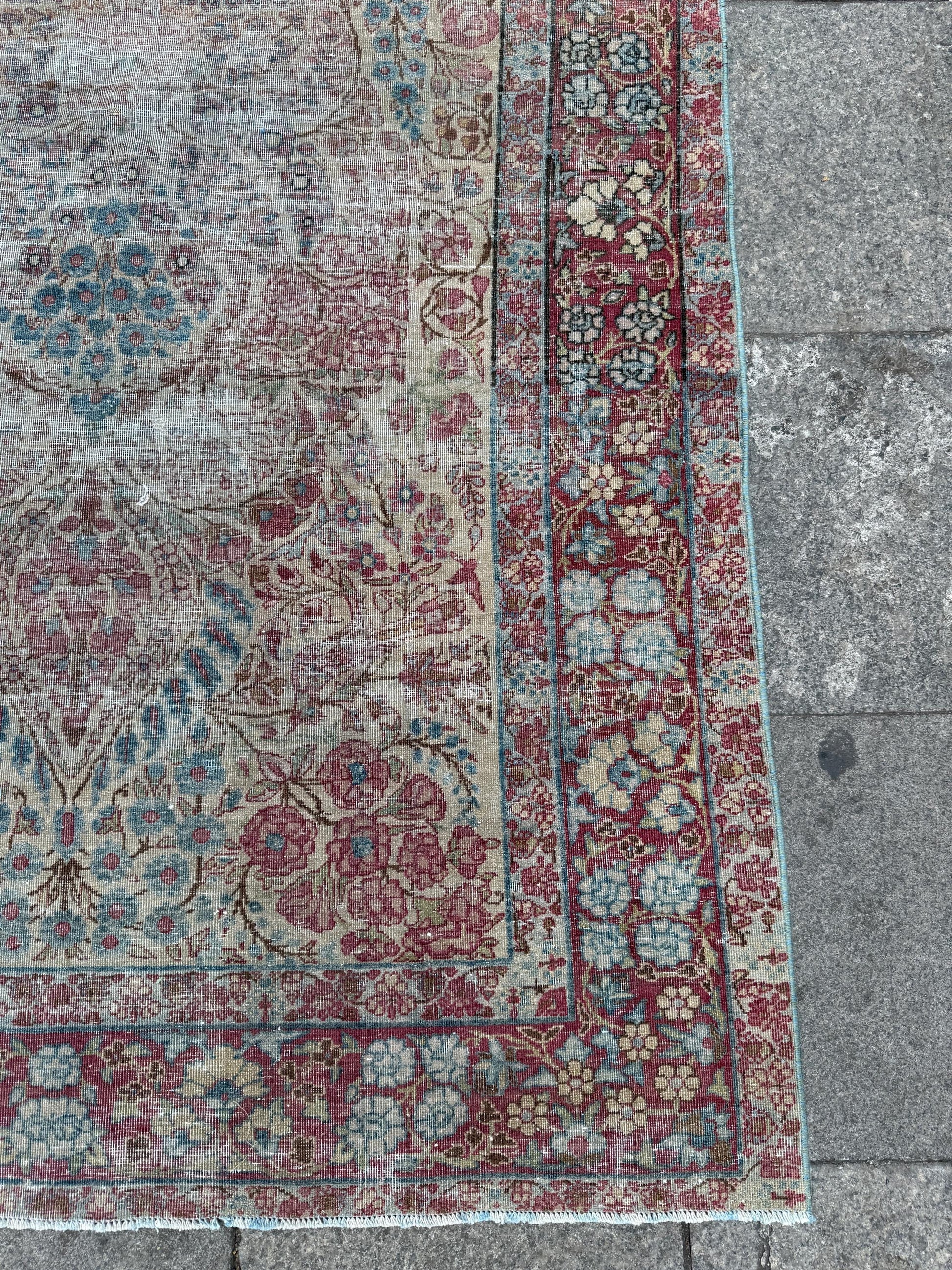 4'7"x7'2" feet Vintage Turkish Anatolian Rug,Beige Color Rug,014