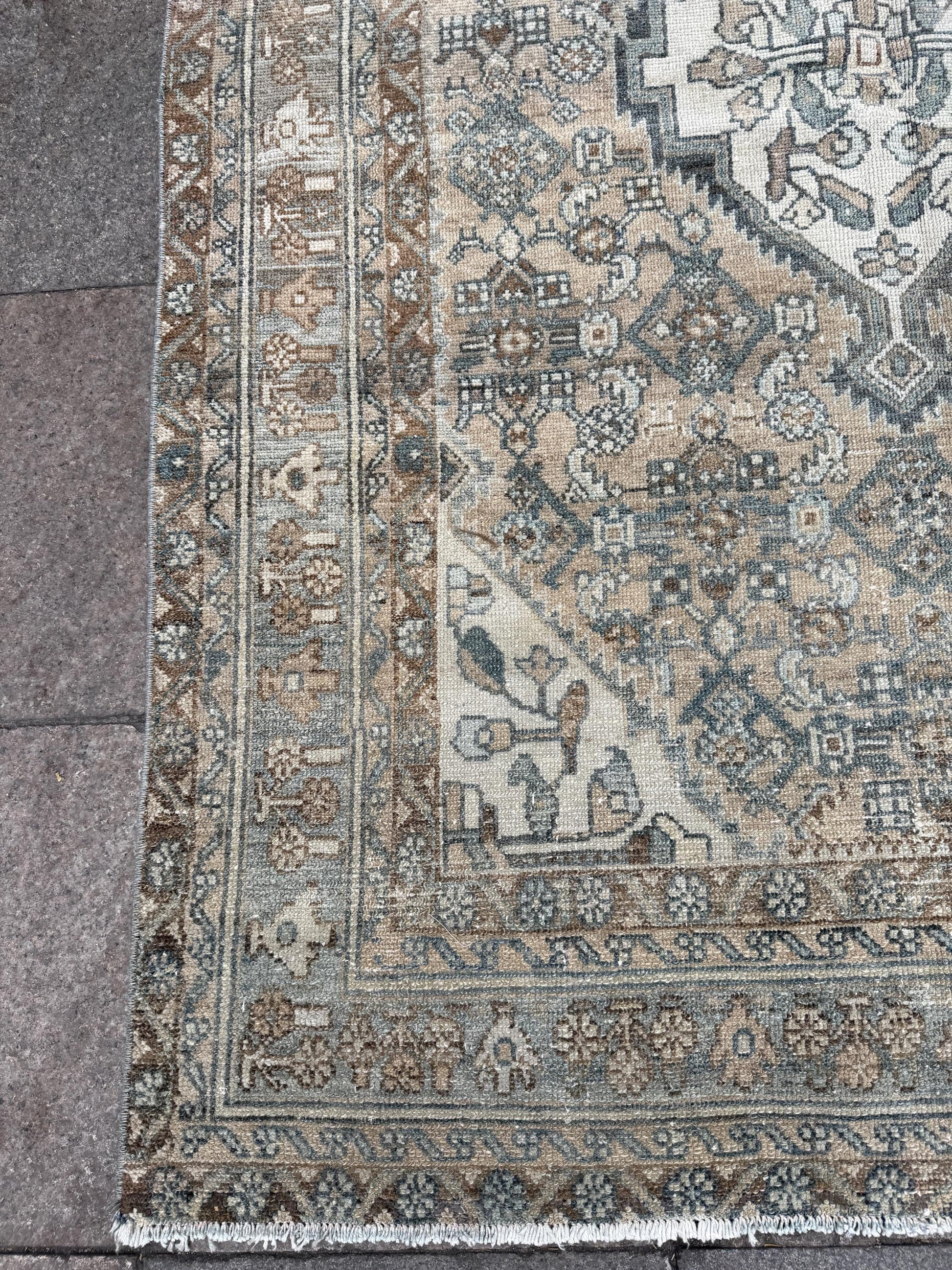 4'3"x6'4" feet  Vintage Turkish Anatolian Rug,Beige Color Rug,64