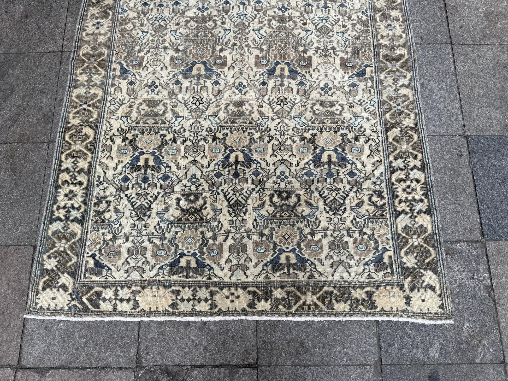 4'8"x6'9" feet  Vintage Turkish Anatolian Rug,Beige Color Rug,65
