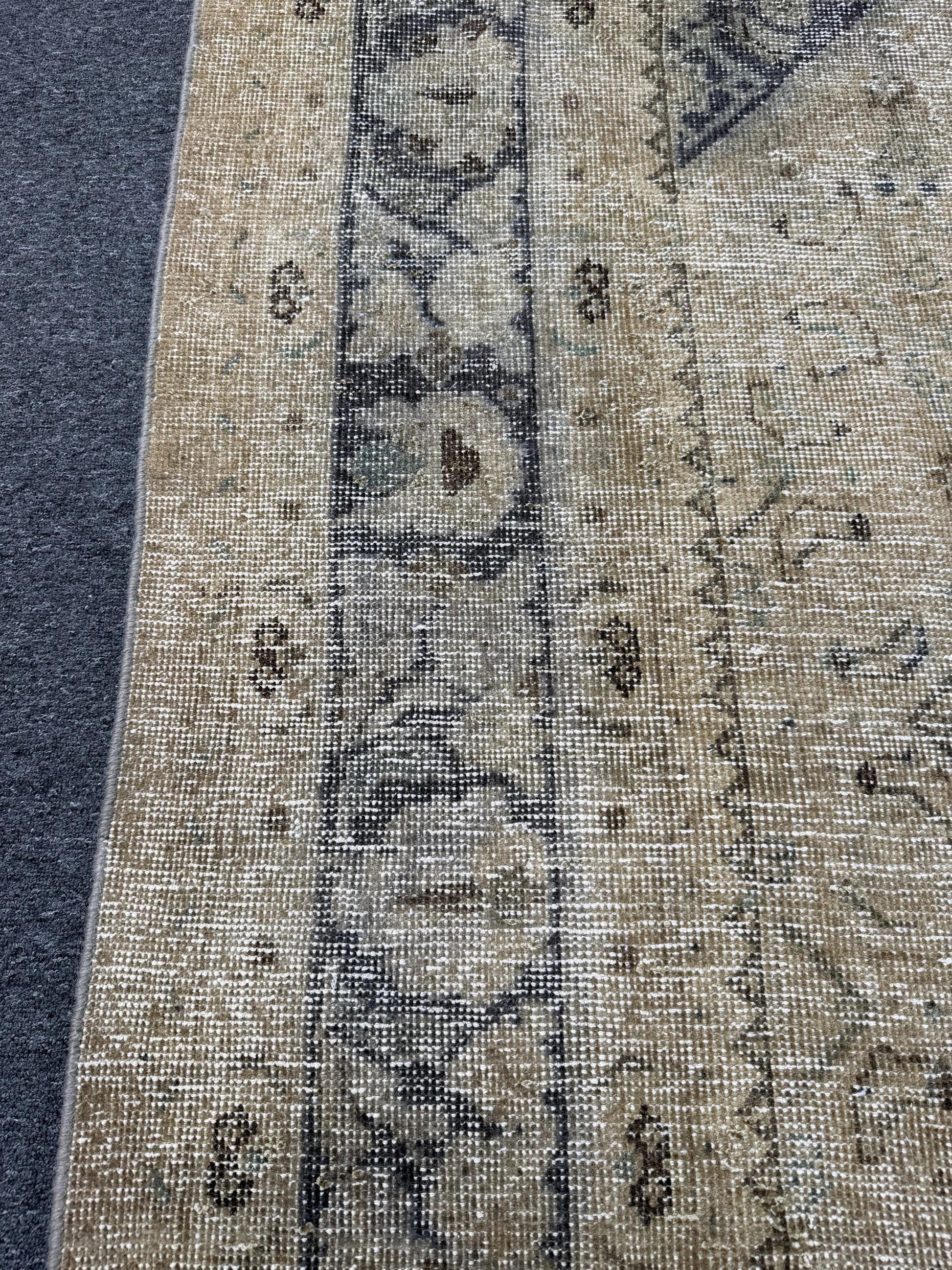 9'4"x12'9" feet Vintage Turkish Anatolian Rug,Beige Color Rug,112