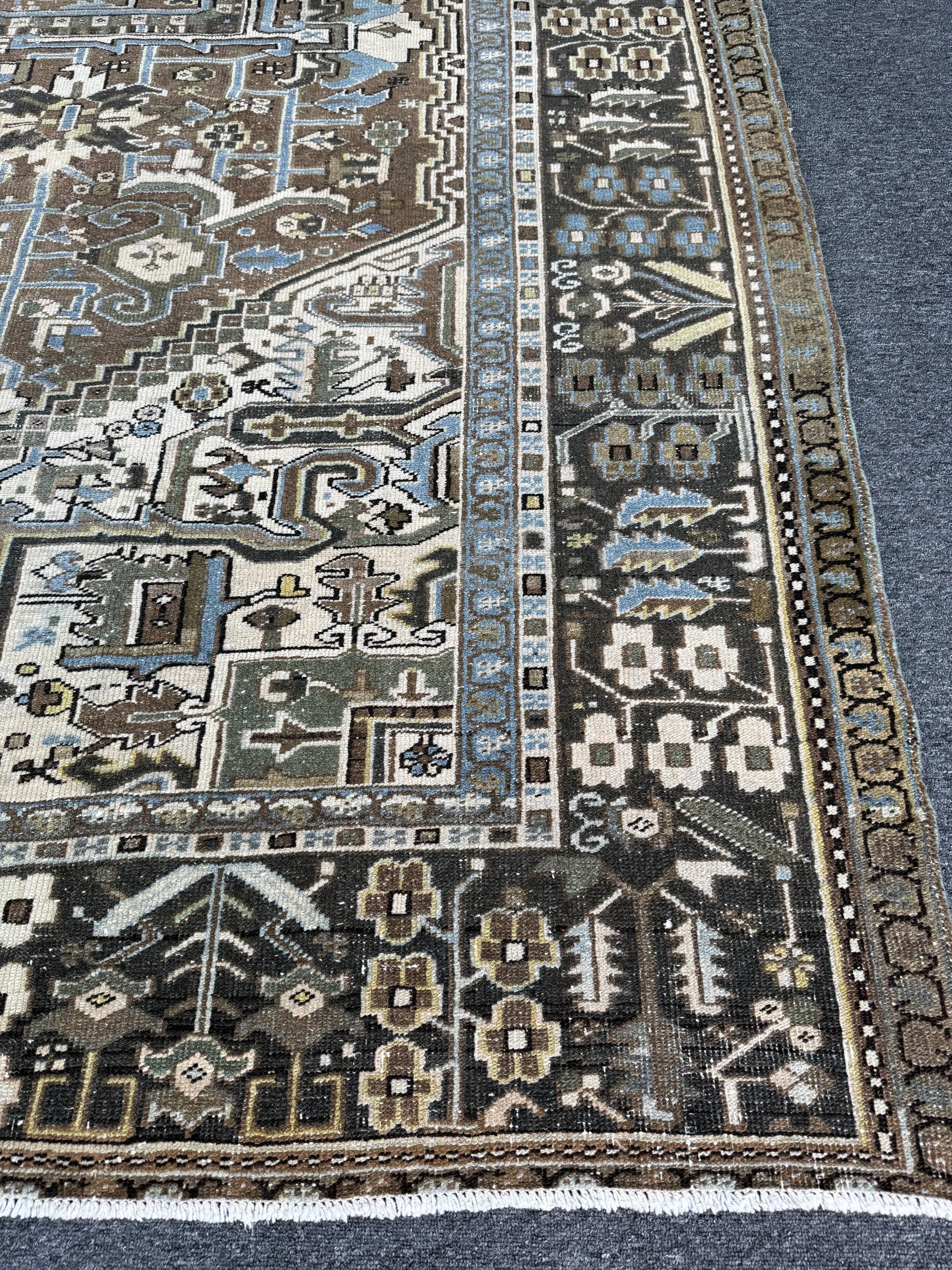 9'6"x12'8" feet Vintage Turkish Anatolian Rug,Beige Color Rug,113