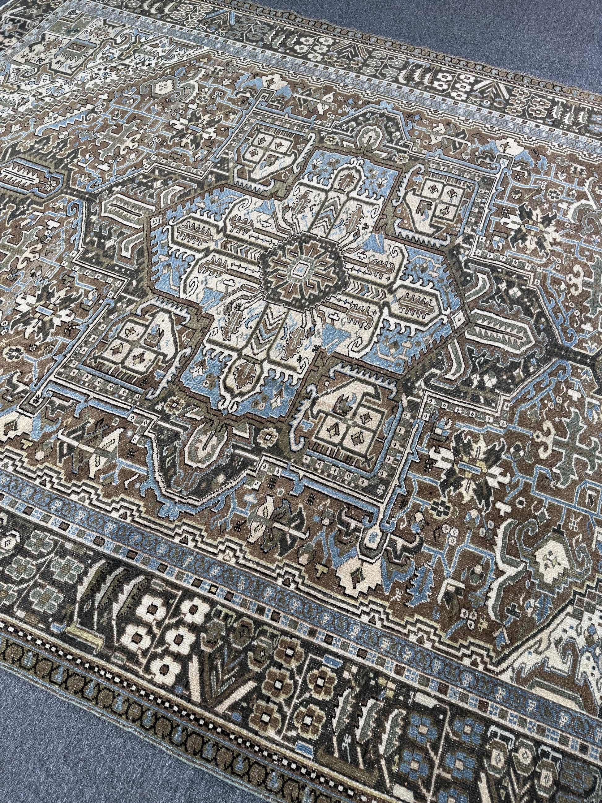 9'6"x12'8" feet Vintage Turkish Anatolian Rug,Beige Color Rug,113