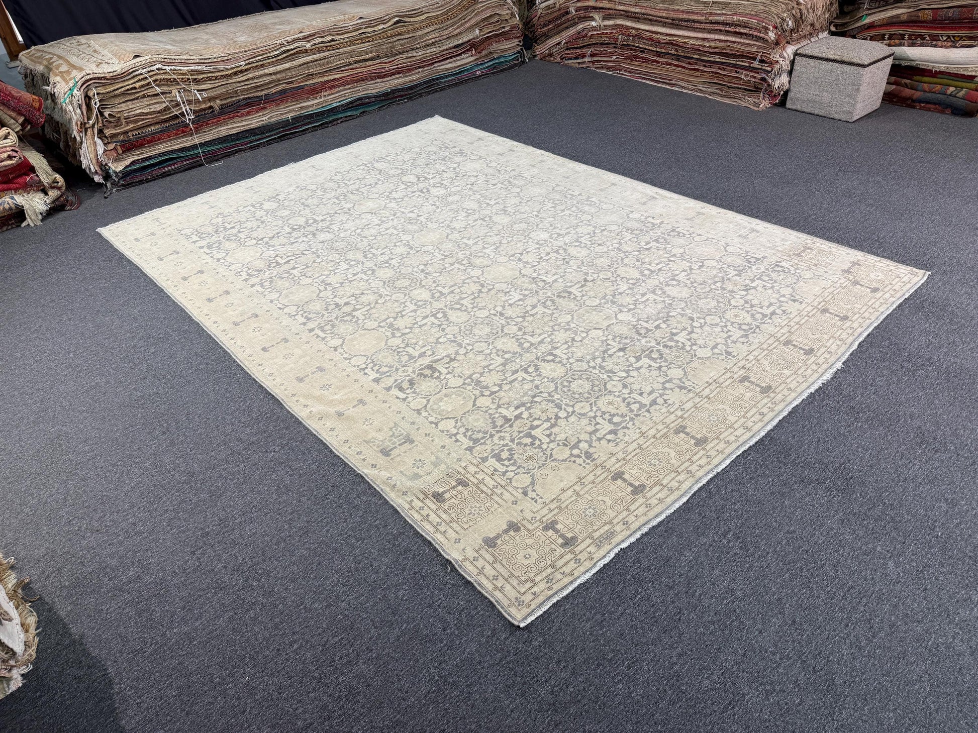 7'9"x11' feet Vintage Turkish Anatolian Rug,Blue  Color Rug,114