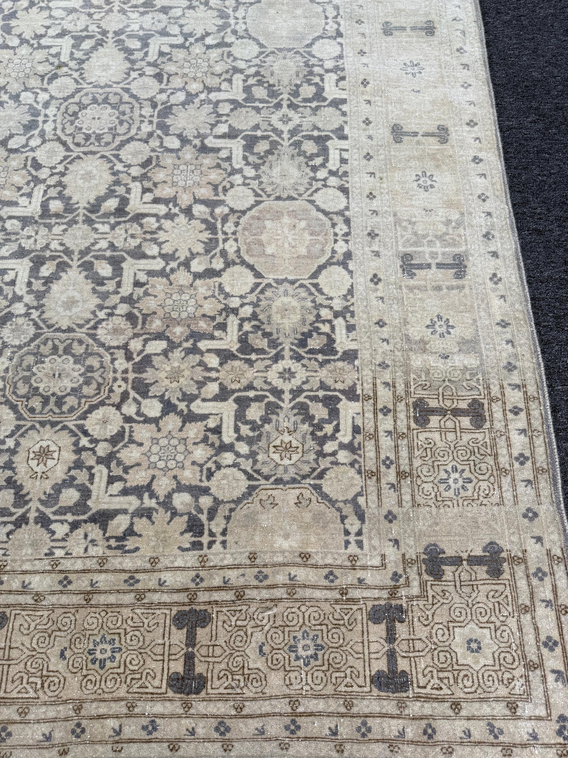 7'9"x11' feet Vintage Turkish Anatolian Rug,Blue  Color Rug,114