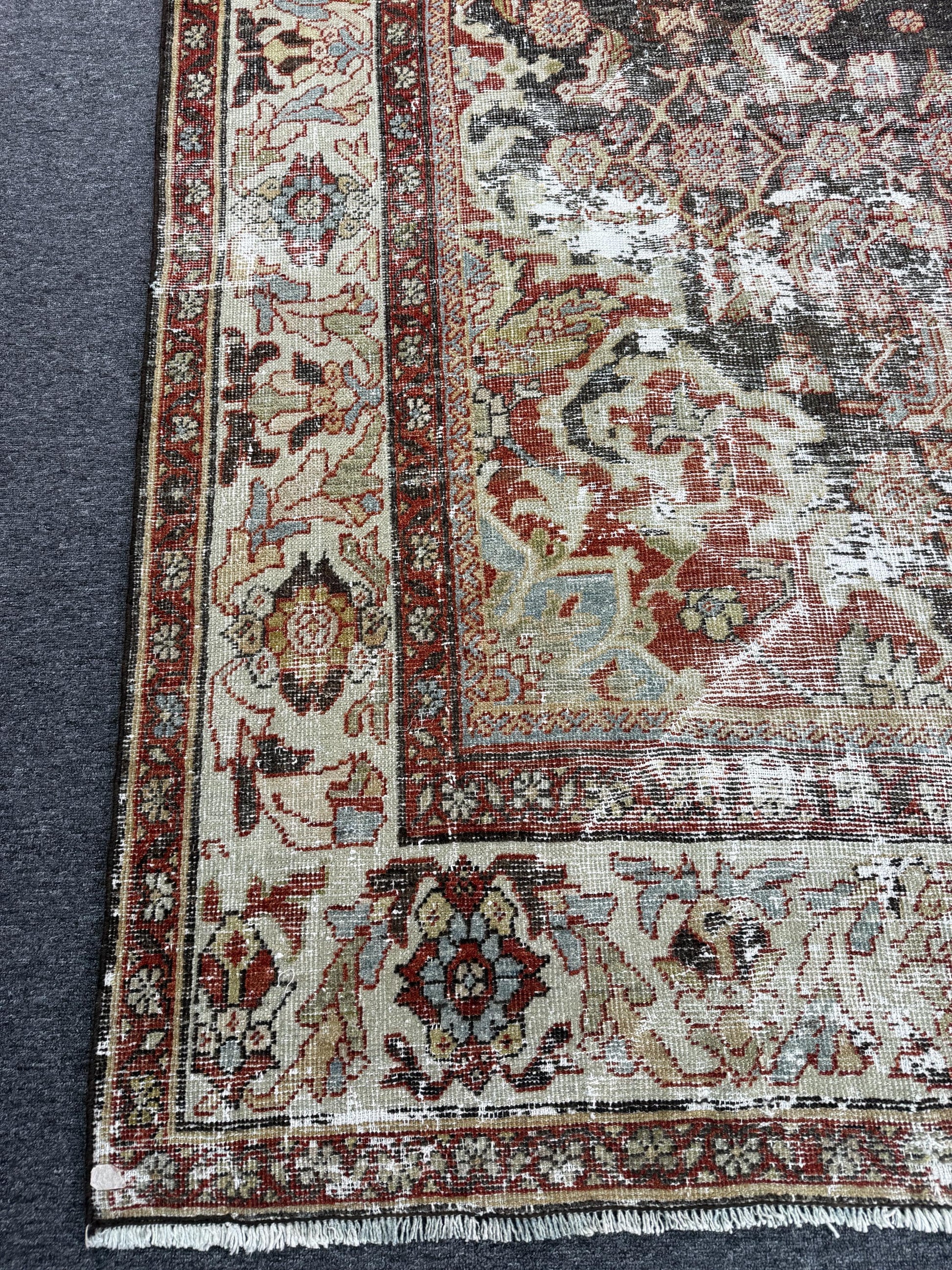 8'3"x11'1" feet Vintage Turkish Anatolian Rug,Natural Color Rug,120