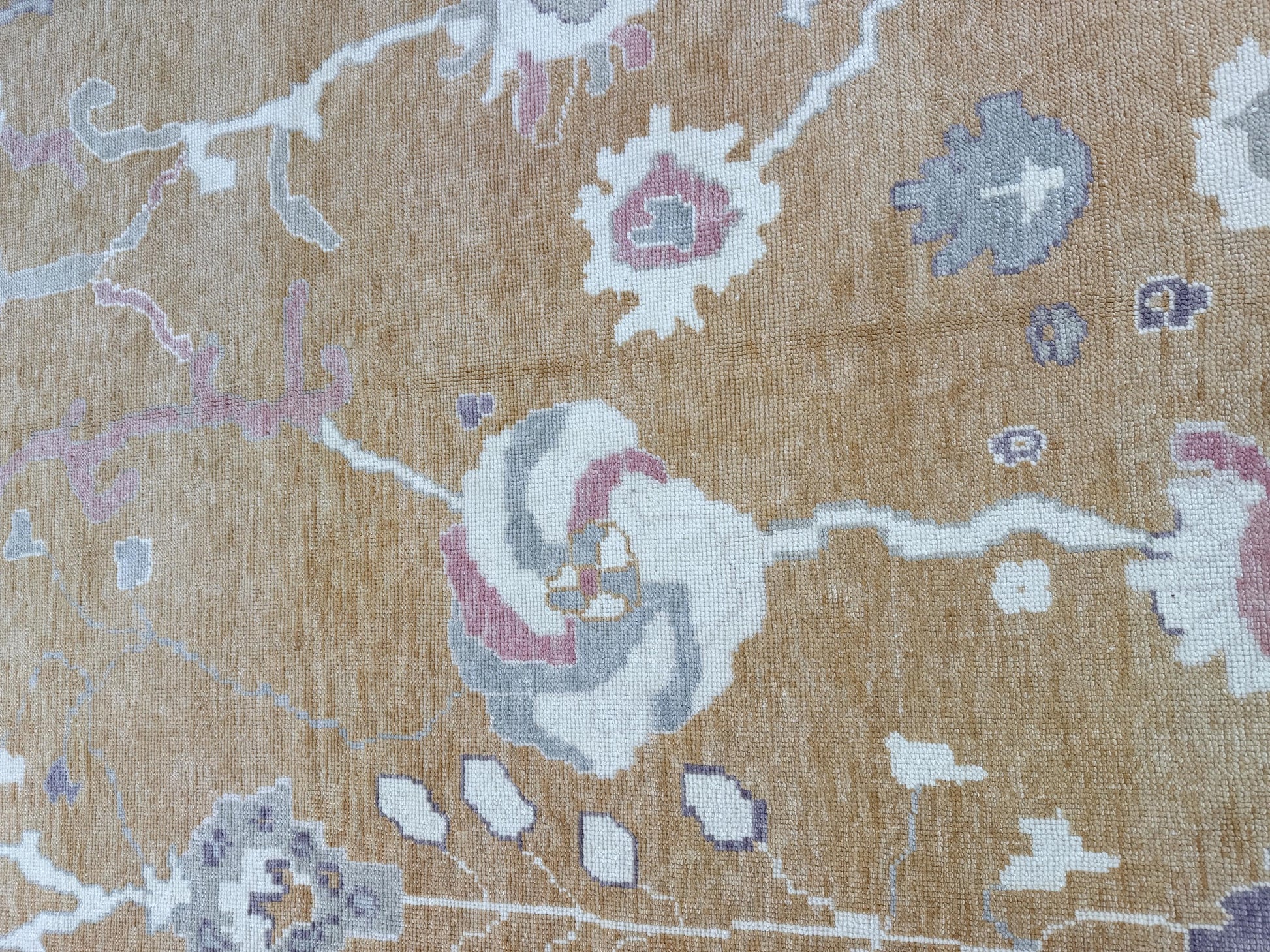 9'2"x12' feet Turkish Oushak Rug,Yellow Color Rug,070