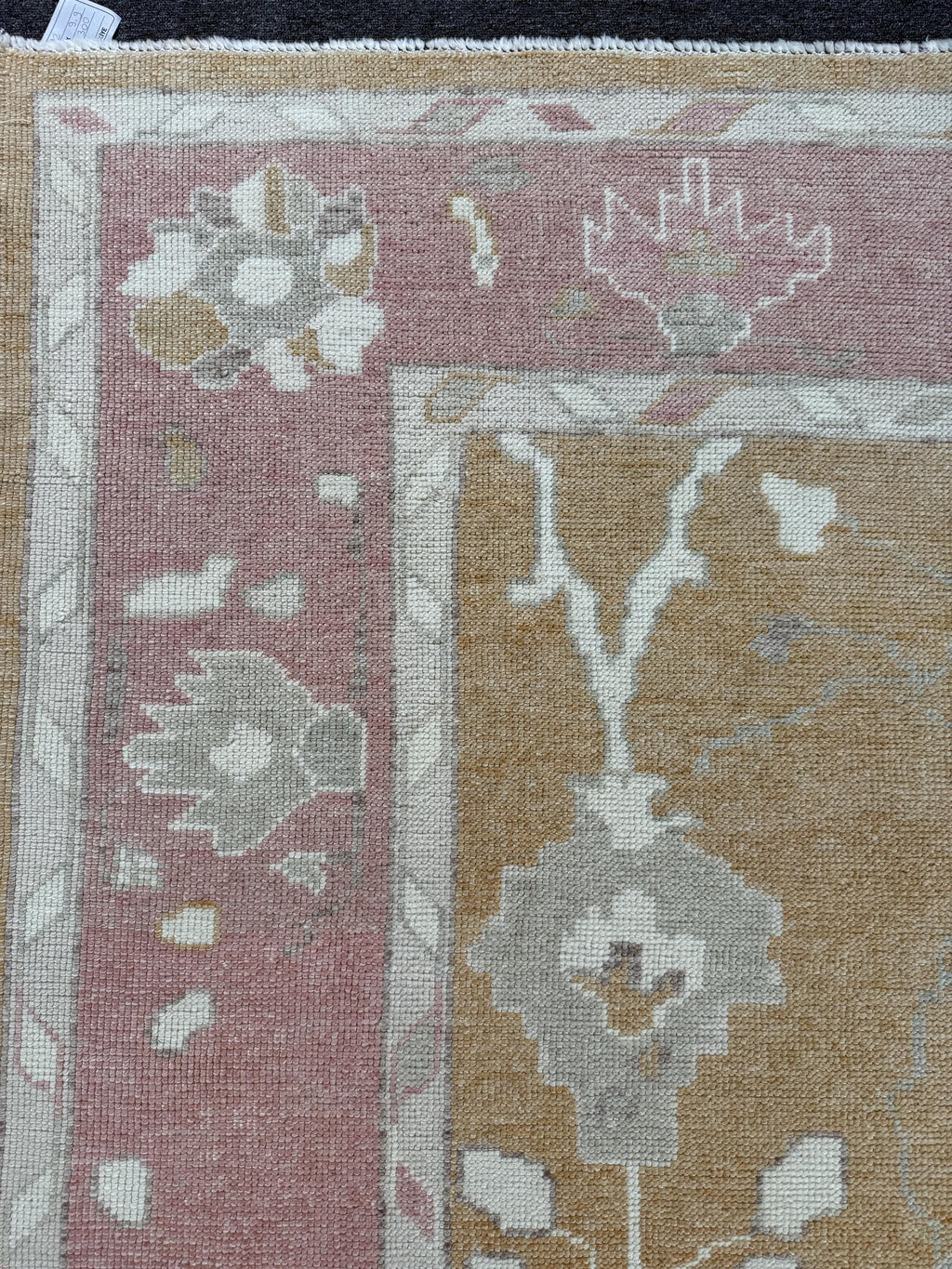 8'1"x9'9" feet Turkish Oushak Rug,Yellow Color Rug,072