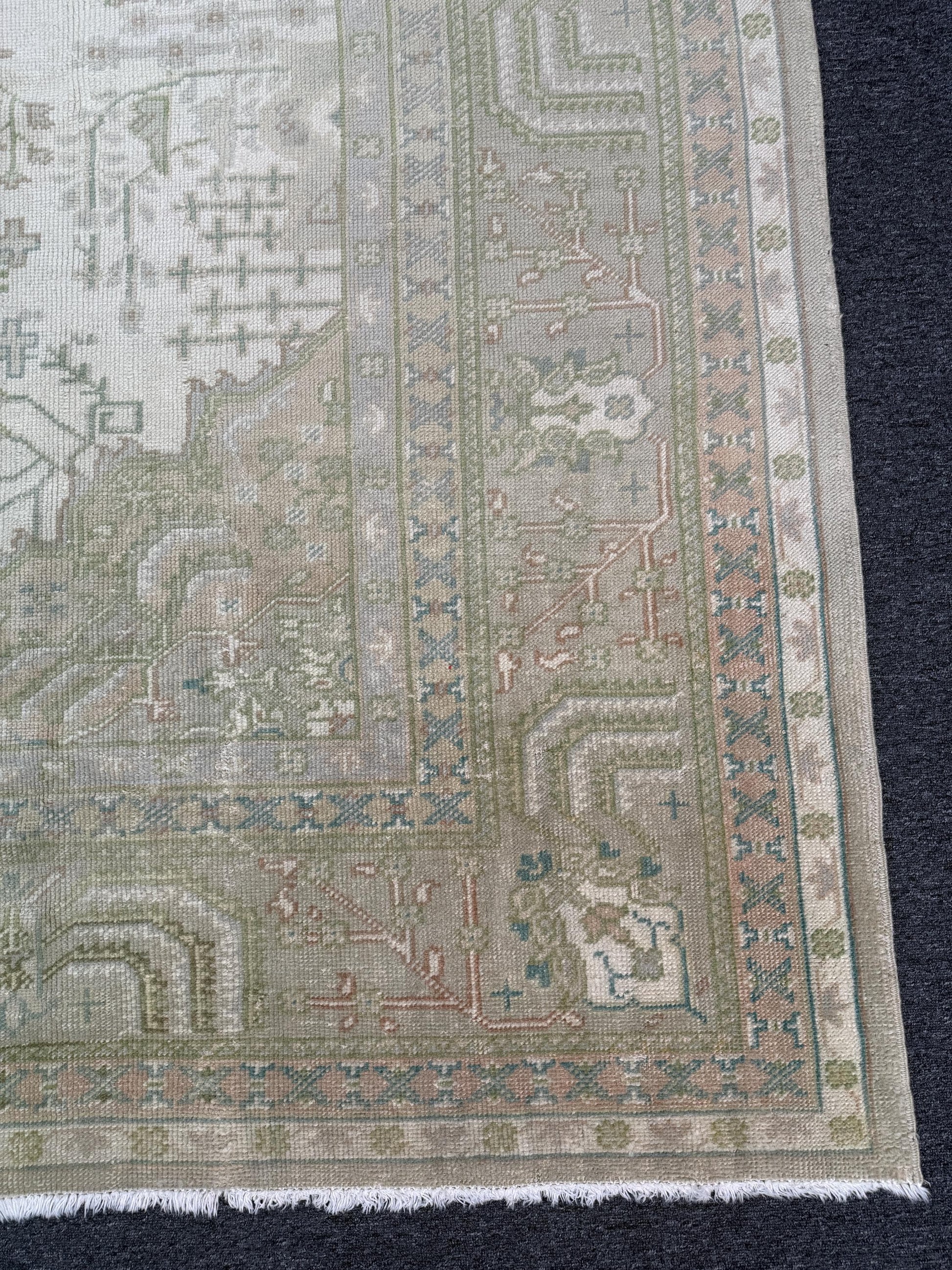 10'4"x13' feet Turkish Oushak Rug,Beige Color Rug,110