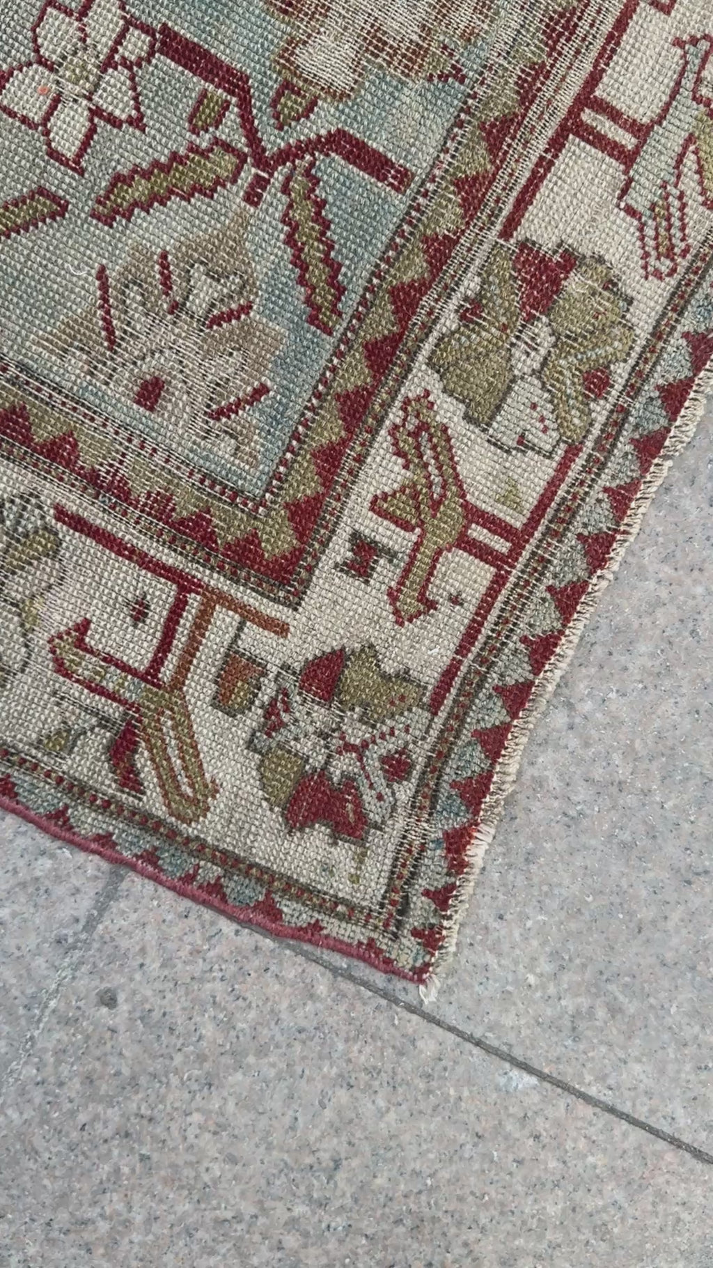 4'3"x7' feet  Vintage Turkish Anatolian Rug,Beige Color Rug,202 (Kopya)