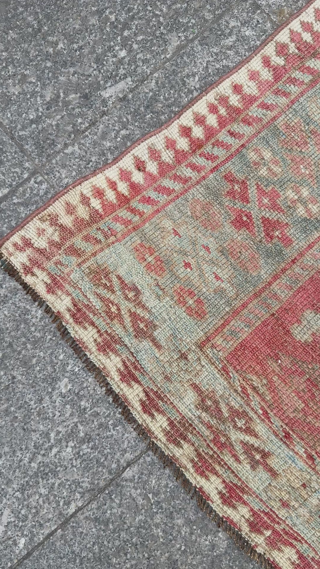 4'3"x7' feet  Vintage Turkish Anatolian Rug,Beige Color Rug,202