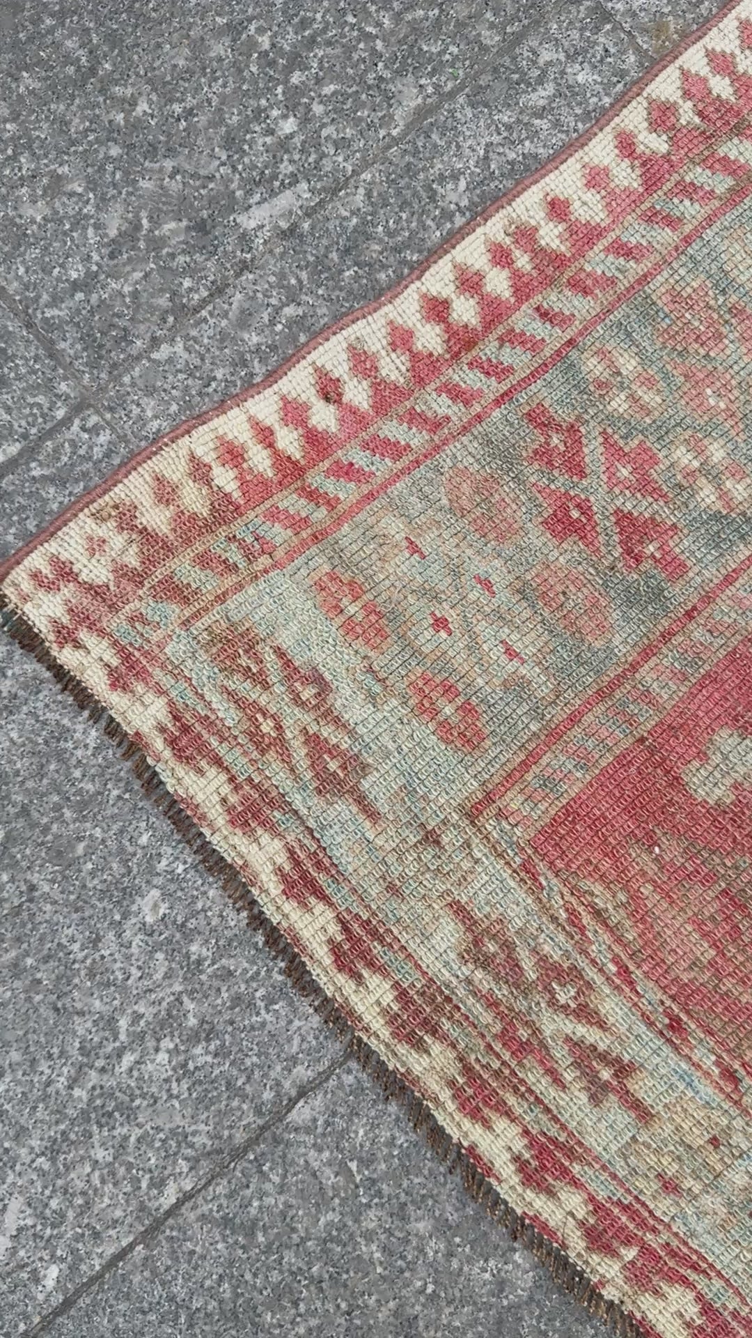 4'3"x7' feet  Vintage Turkish Anatolian Rug,Beige Color Rug,202